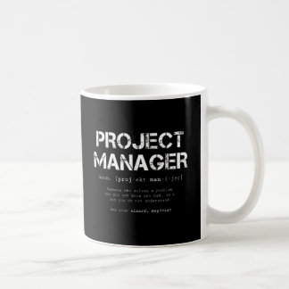Definition des Wörterbuchs "Funny Project Manager" Kaffeetasse