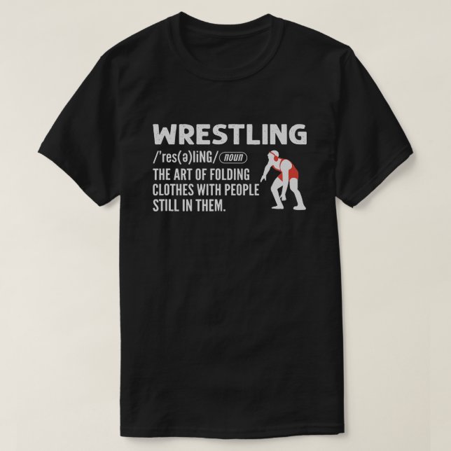 Definition des Wrestling Funny Wrestler Coach T-Shirt (Design vorne)