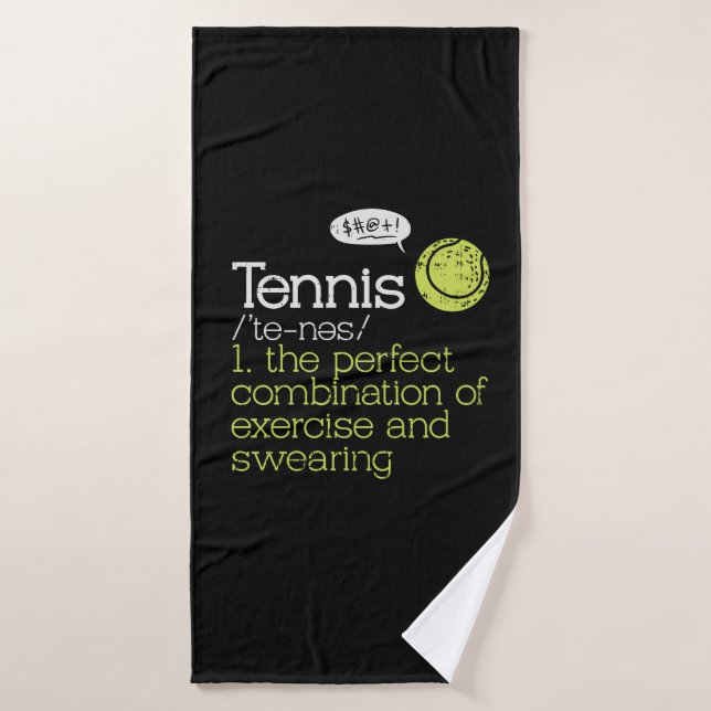 Définition du tennis (Serviette de bain)