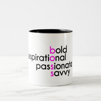 Definition eines Chefs Zweifarbige Tasse