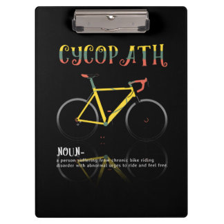 Definition Funny Cycling Addict Geschenk für Klemmbrett