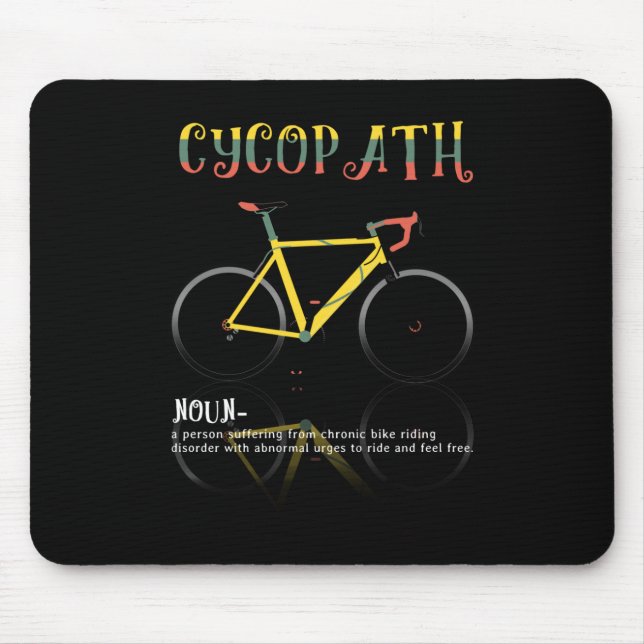 Definition Funny Cycling Addict Geschenk für Mousepad (Vorne)