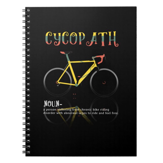 Definition Funny Cycling Addict Geschenk für Notizblock (Vorderseite)
