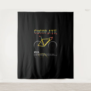 Definition Funny Cycling Addict Geschenk für Wandteppich