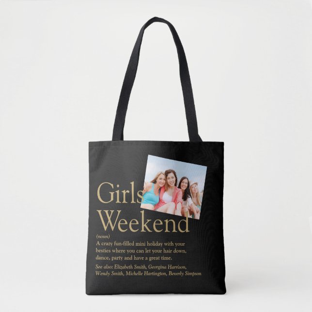 Definition für Foto Girls am Wochenende Tasche (Vorderseite)