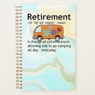 Definition für "Funny Camping Retirement" Planer