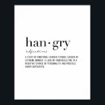 Definition Hangry Poster<br><div class="desc">Definition Hangry</div>