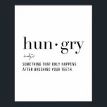 Definition Hunger Poster<br><div class="desc">Definition Hunger</div>