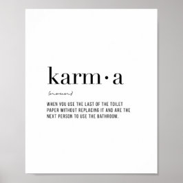 Definition Karma Poster