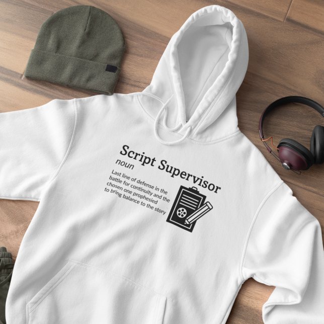 Definition-Lichtmodus für SkriptSupervisor - Film Hoodie (Von Creator hochgeladen)