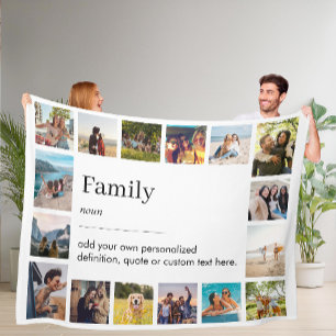Definition Personalisiert 16 FotoCollage Fleecedecke