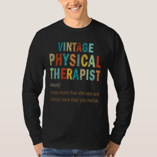 Definition Physiotherapeutische Massagetherapeut V T-Shirt