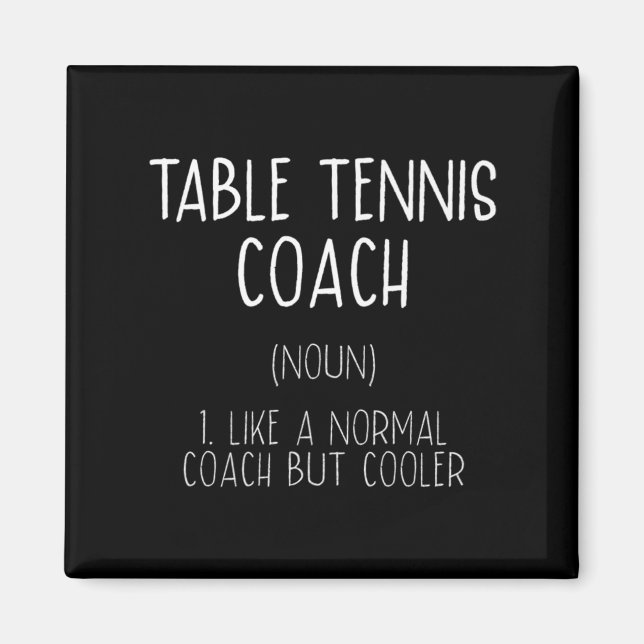 Definition Spaß Ping Pong Pong Spaß für Tischtenni Magnet (Vorne)