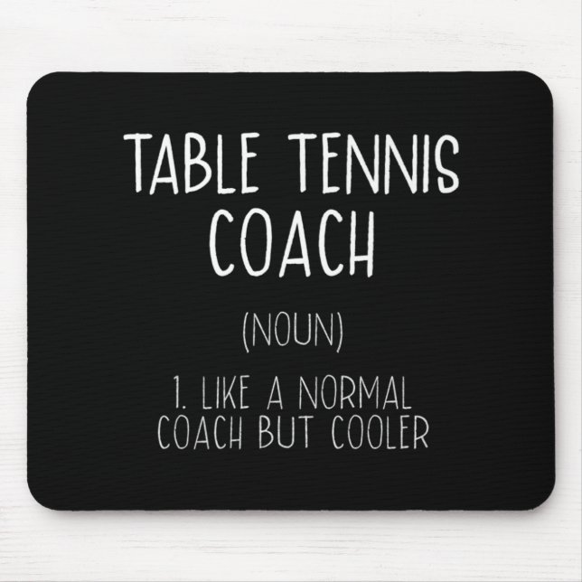 Definition Spaß Ping Pong Pong Spaß für Tischtenni Mousepad (Vorne)