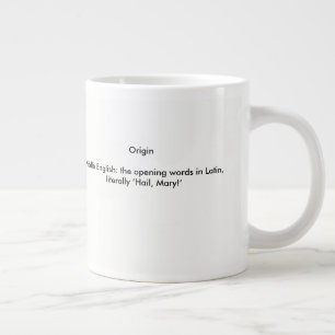 Definition von Ave Maria Jumbo-Tasse