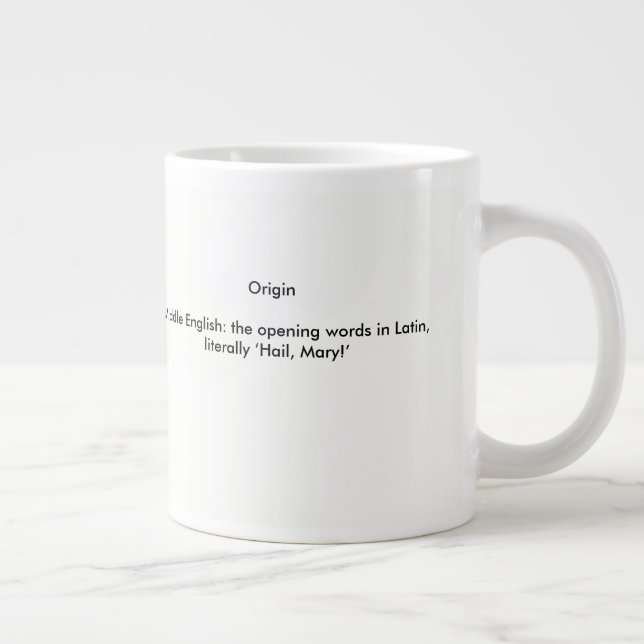 Definition von Ave Maria Jumbo-Tasse (Rechts)