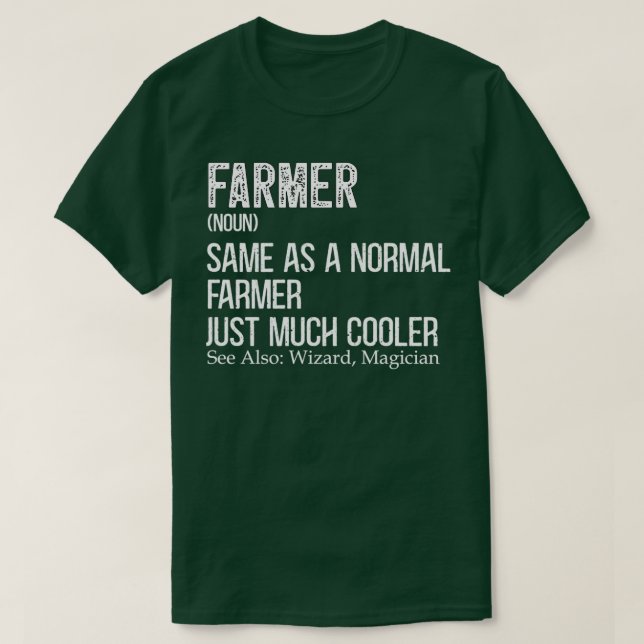 Definition von Bauern für die Bauer-Landwirtschaft T-Shirt (Design vorne)