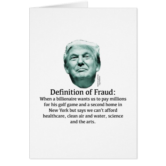 Definition von Betrug - TRUMP (Vorne)