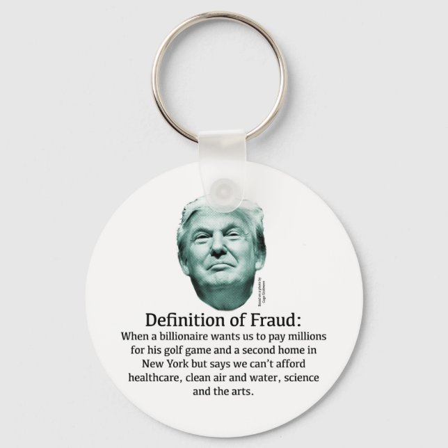 Definition von Betrug - TRUMP Schlüsselanhänger (Vorderseite)