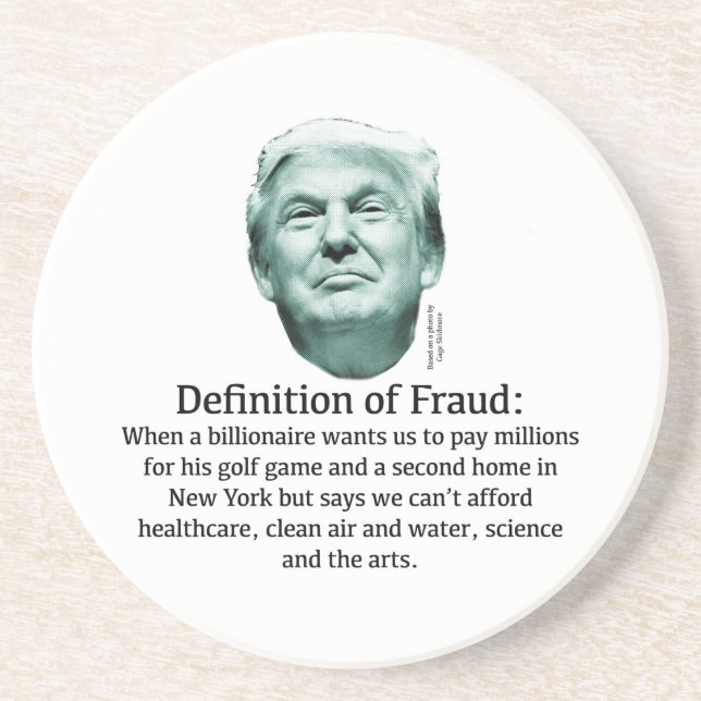 Definition von Betrug - TRUMP Untersetzer (Vorne)