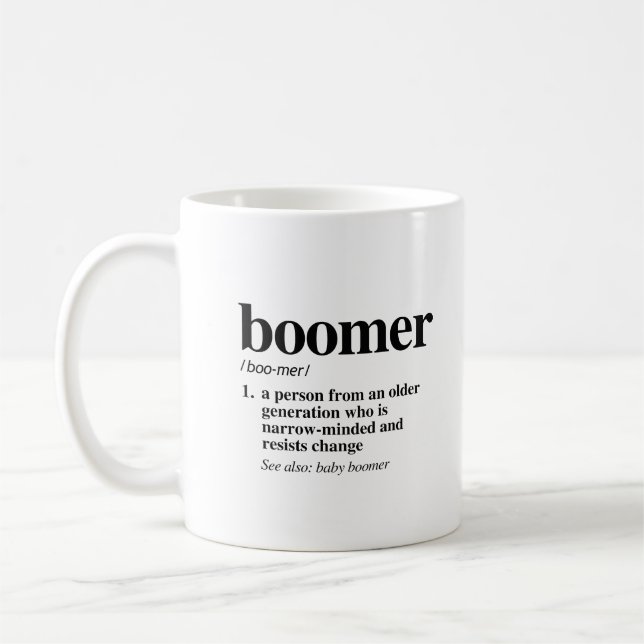 Definition von Boomer Kaffeetasse (Links)