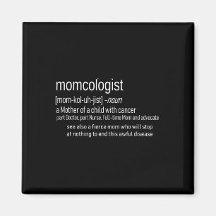 Definition von Childhood Cancer Awareness Momcolog Magnet