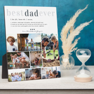 Definition von Dad 8 Foto Personalisierte Plaket Fotoplatte