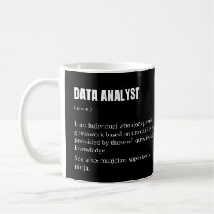 Definition von Datenanalyst Funny Scientist Kaffeetasse