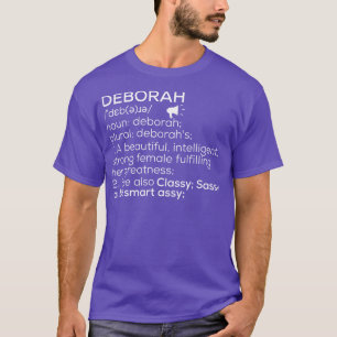 Definition von Deborah Name Deborah Weibliche Beze T-Shirt