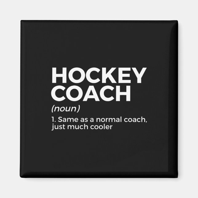 Definition von Fun Hockey Coach Magnet (Vorne)