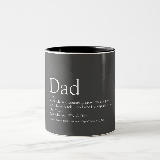 Definition von Fun-Vater Zweifarbige Tasse (Mittel)