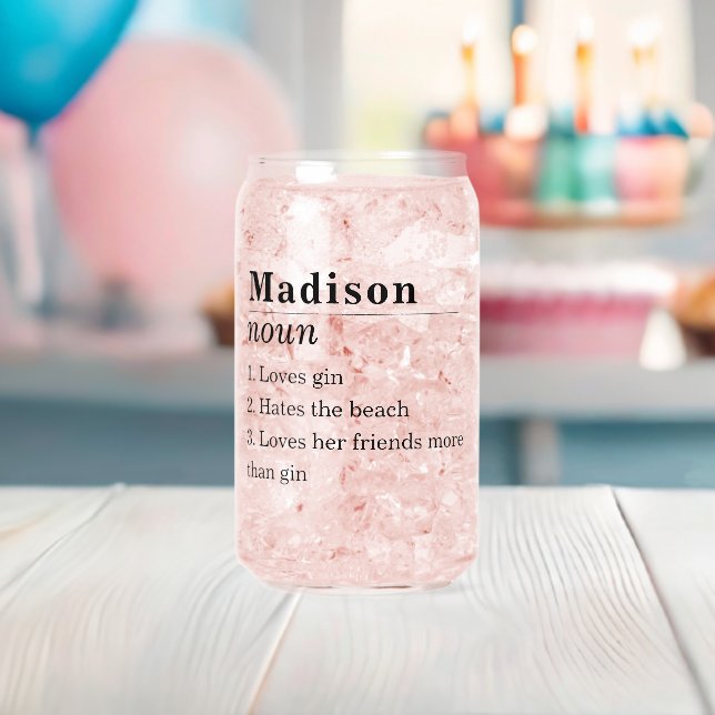 Definition von "Funny Friend" Personalisiert Dosenglas (Insitu (Baby Party))