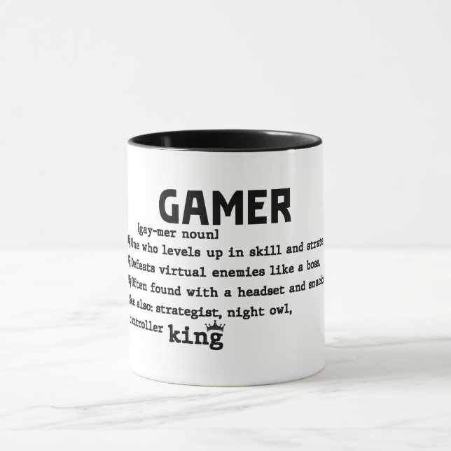 Definition von Funny Gamer Tasse (Zentrum)