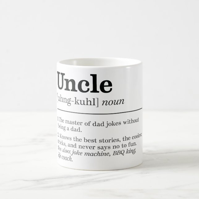 Definition von "Funny Uncle" Kaffeetasse (Mittel)