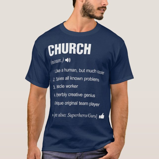 Definition von Kirchennamen Familie lustig T-Shirt (Vorderseite)