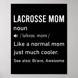 Definition von Lacrosse-Mama für Frauen Lustiger S Poster