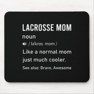 Definition von Lacrosse-Mutter für Frauen Lustige Mousepad