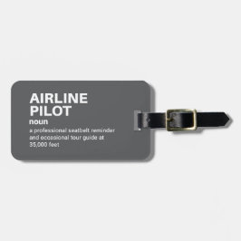 Definition von "Luftfahrt-Pilot" - Funny Gift Gepäckanhänger