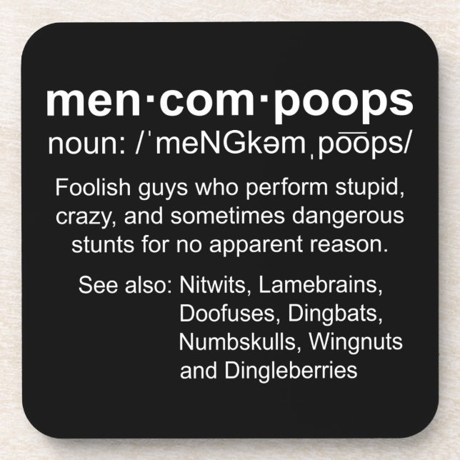 Definition von Menkompoops Getränkeuntersetzer (Vorderseite)