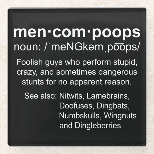 Definition von Menkompoops Glasuntersetzer (Vorderseite)