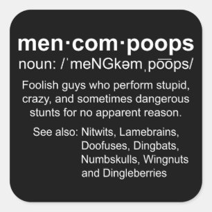 Definition von Menkompoops Quadratischer Aufkleber