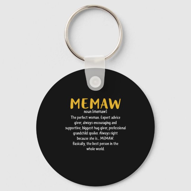 Definition von Mutter Art Memaw Schlüsselanhänger (Vorderseite)