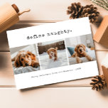 Definition von Naughty Funny Pet Hund Foto Weihnac Feiertagskarte<br><div class="desc">Mit unserer "Definition Naughty Funny Pet Dog Foto Weihnachtskarte" können Sie sich mit Ihrem wütenden Begleiter auf den festlichen Geist einlassen. Diese Karte verfügt über einen spielerischen Begleithund und fügt eine komische Drehung zur traditionellen Urlaubsliste hinzu. Wenn Sie Hundeliebhaber sind oder nach der perfekten Karte für Hundefreunde suchen, ist dieses...</div>