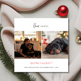 Definition von Naughty Funny Pet Hund Weihnachts-F Feiertagskarte