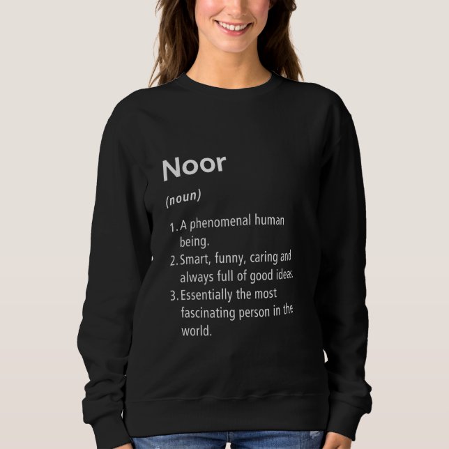 Definition von Notennamen Funny Dictionary Sweatshirt (Vorderseite)