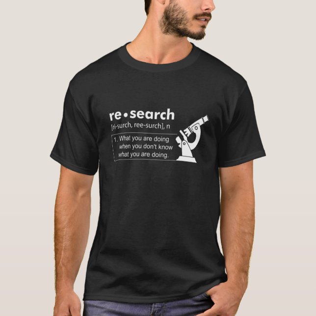 Definition von Research Biology Scientist Natural  T-Shirt (Vorderseite)
