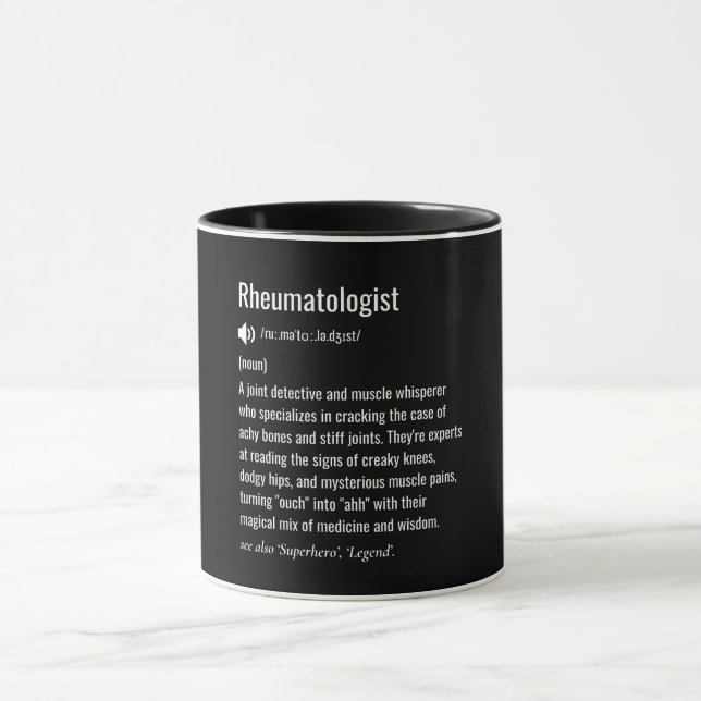 Definition von Rheumatologen Tasse (Zentrum)