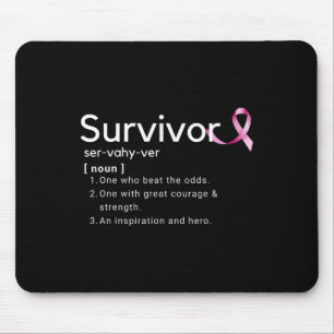 Definition von Überlebenden von Brustkrebs Mousepad