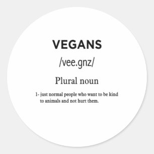 Definition von Veganen Runder Aufkleber