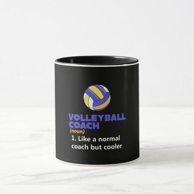 Definition von Volleyball-Coach Tasse (Zentrum)